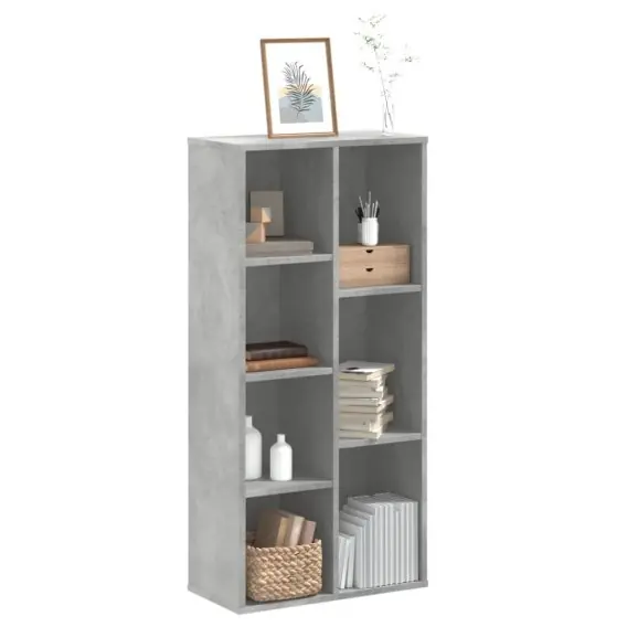 Zamów teraz Regał, szarość betonu, 50x25x105 cm, materiał drewnopochodny Lumarko! - Hurtownia wielobranżowa Lumarko