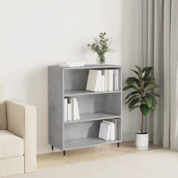 Ostatnie sztuki Regał, szarość betonu, 69,5x32,5x90 cm, materiał drewnopochodny Lumarko! - Hurtownia wielobranżowa Lumarko