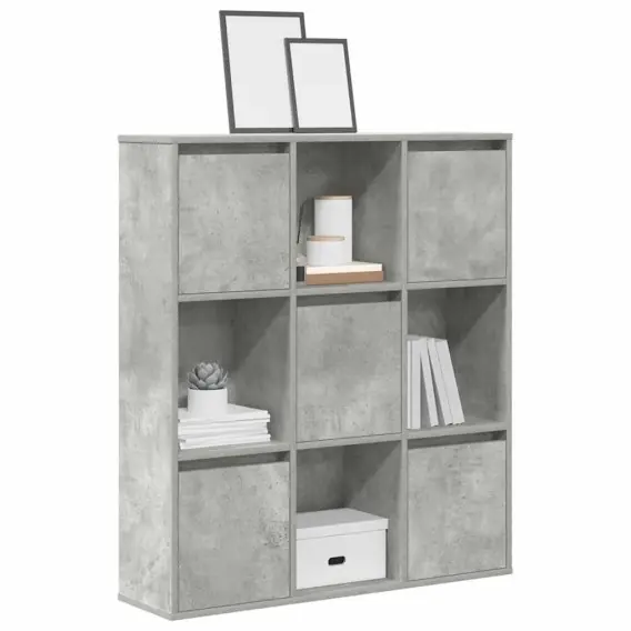 Ekspresowa dostawa Regał, szarość betonu, 89x24x101,5 cm, materiał drewnopochodny Lumarko! Lumarko! - Hurtownia wielobranżowa Lumarko