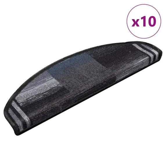Samoprzylepne nakładki na schody 10 szt. 65x21x4cm czarno-szare Lumarko! - Hurtownia wielobranżowa Lumarko Niska cena