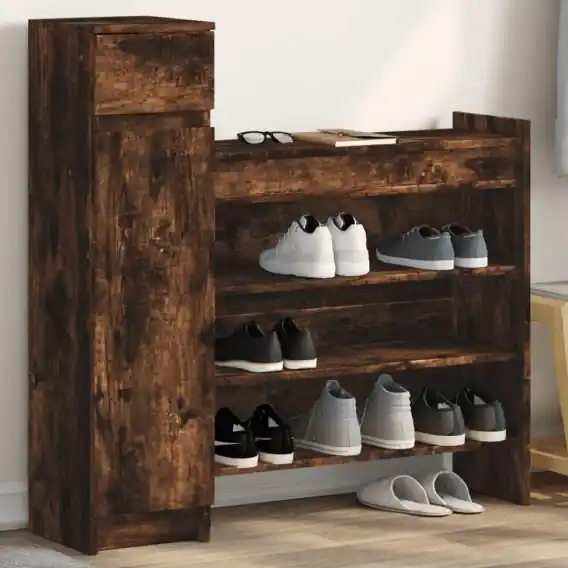 Szafka na buty, przydymiony dąb, 100,5x28x100 cm Lumarko! - Hurtownia wielobranżowa Lumarko Oferta limitowana