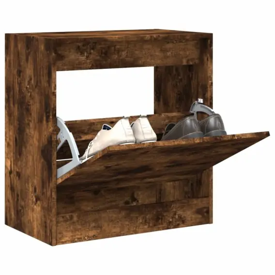 Ograniczona ilość Szafka na buty, przydymiony dąb, 60x34x63,5 cm Lumarko! - Hurtownia wielobranżowa Lumarko