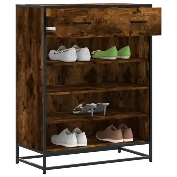Szafka na buty, przydymiony dąb, 75x38x97,5 cm Lumarko! - Hurtownia wielobranżowa Lumarko Okazja