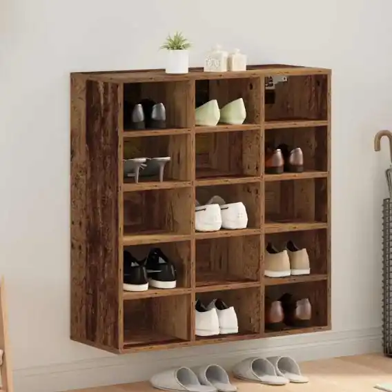 Szafka na buty z półką Stare drewno 103x30x51 cm Lumarko! - Hurtownia wielobranżowa Lumarko Wyjątkowa oferta