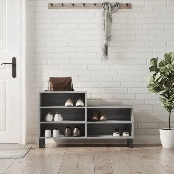 Szafka na buty, szary dąb sonoma, 102x36x60 cm Lumarko! - Hurtownia wielobranżowa Lumarko Nowy