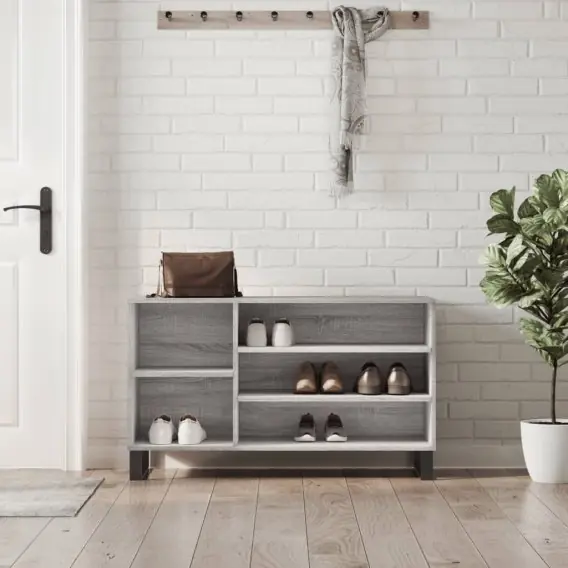 Sprawdź teraz Szafka na buty, szary dąb sonoma, 102x36x60 cm Lumarko! - Hurtownia wielobranżowa Lumarko