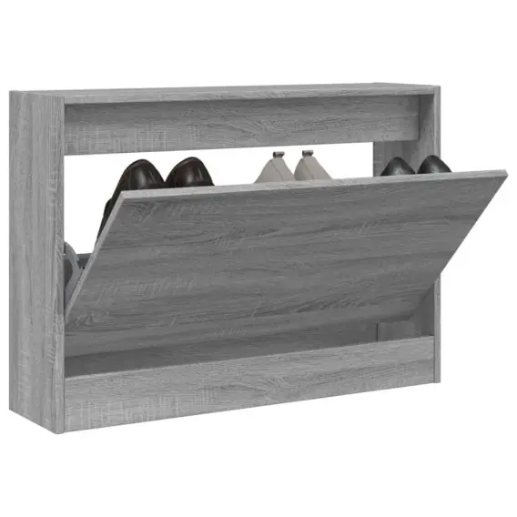 Szafka na buty, szary dąb sonoma, 80x21x57 cm Lumarko! - Hurtownia wielobranżowa Lumarko Super okazja