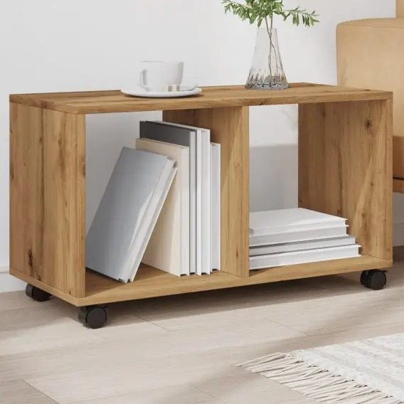 Sprawdź teraz Szafka na kółkach, dąb artisian, 72x33x42,5 cm Lumarko! - Hurtownia wielobranżowa Lumarko