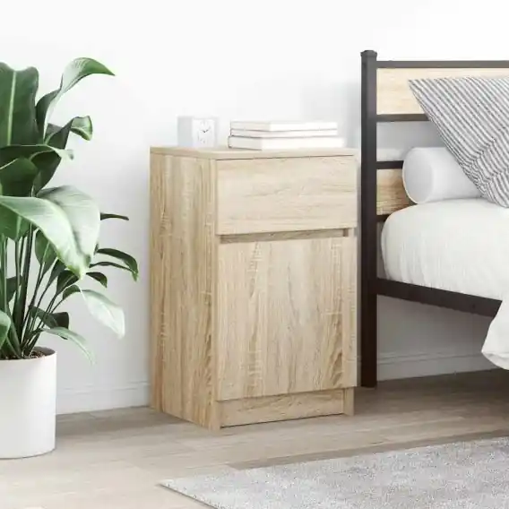 Szafka nocna Sonoma Oak 39x35x65 cm Drewno klejone Lumarko! Lumarko! - Hurtownia wielobranżowa Lumarko Szybka wysyłka