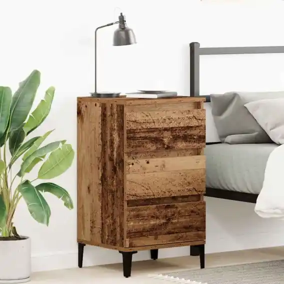 Kup online Szafka nocna Stare drewno 40x35x70 cm Drewno inżynieryjne Lumarko! - Hurtownia wielobranżowa Lumarko