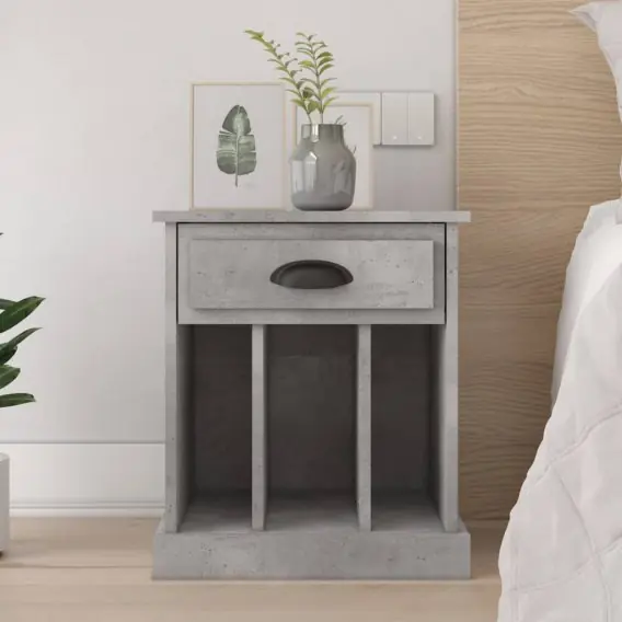Szafka nocna, szarość betonu, 43x36x50 cm Lumarko! - Hurtownia wielobranżowa Lumarko Oferta