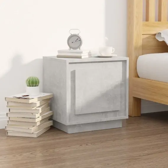 Kup online Szafka nocna, szarość betonu, 44x35x45 cm Lumarko! - Hurtownia wielobranżowa Lumarko