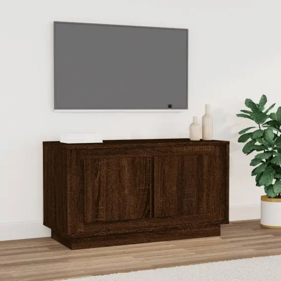 Szafka pod telewizor, brązowy dąb, 80x35x45 cm Lumarko! - Hurtownia wielobranżowa Lumarko Hit cenowy