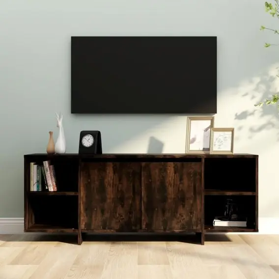 Szafka pod TV, przydymiony dąb, 130x35x50 cm Lumarko! - Hurtownia wielobranżowa Lumarko Oferta