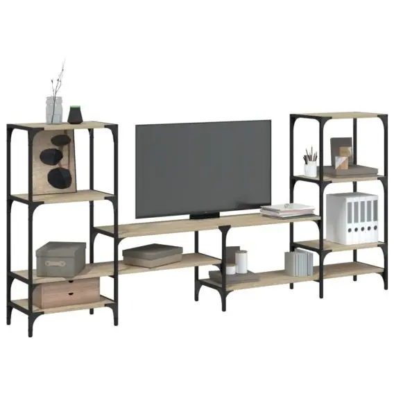 Szafka pod TV, dąb sonoma, 206,5x28,5x95 cm Lumarko! - Hurtownia wielobranżowa Lumarko Super okazja