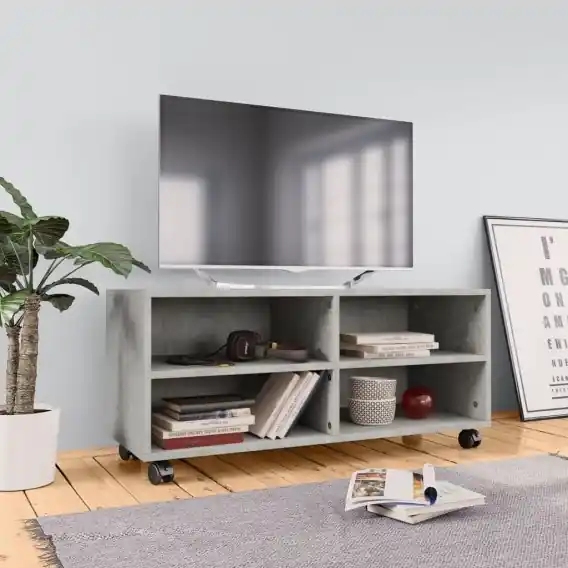 Nowy Szafka pod TV, kolor betonowy szary, 90x35x35 cm Lumarko! - Hurtownia wielobranżowa Lumarko
