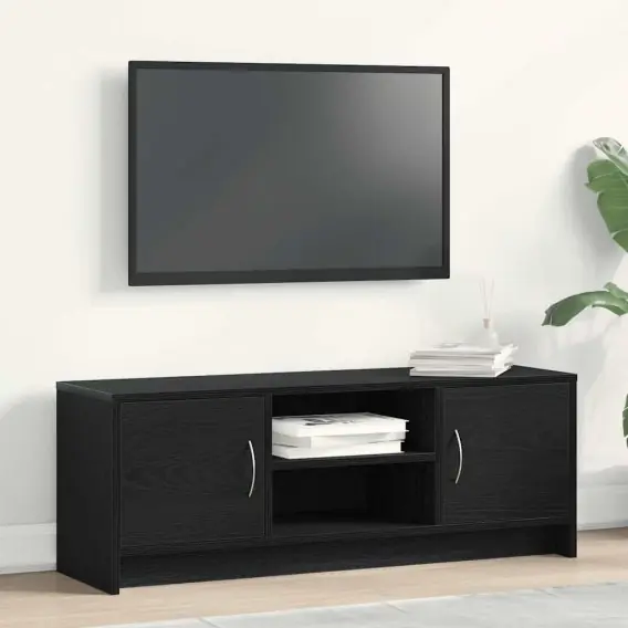Szafka pod TV, czarny dąb 102x30x37,5cm materiał drewnopochodny Lumarko! Lumarko! - Hurtownia wielobranżowa Lumarko Ekspresowa dostawa