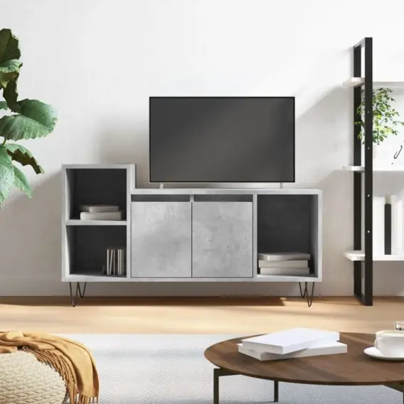 Szafka pod TV, szarość betonu, 100x35x55 cm Lumarko! - Hurtownia wielobranżowa Lumarko Najlepsza cena
