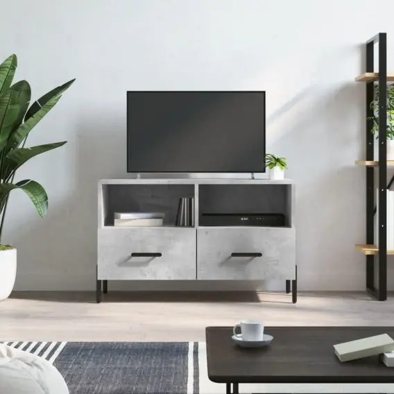 Zamów dziś Szafka pod TV, szarość betonu, 80x36x50 cm Lumarko! - Hurtownia wielobranżowa Lumarko