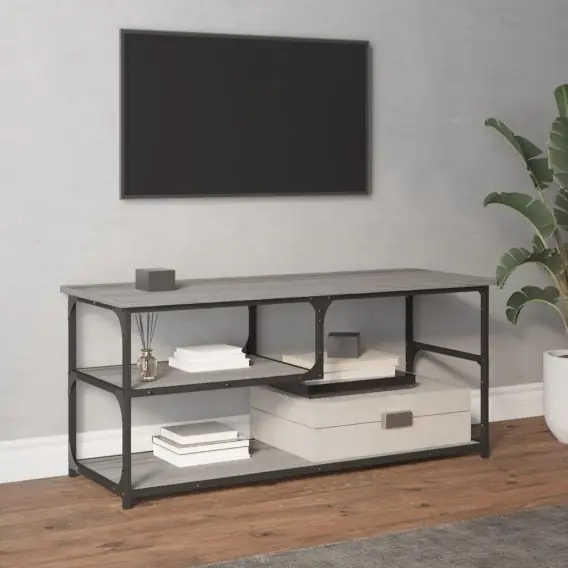 Szafka pod TV, szary dąb sonoma, 103x38x46,5 cm Lumarko! - Hurtownia wielobranżowa Lumarko Zamów teraz