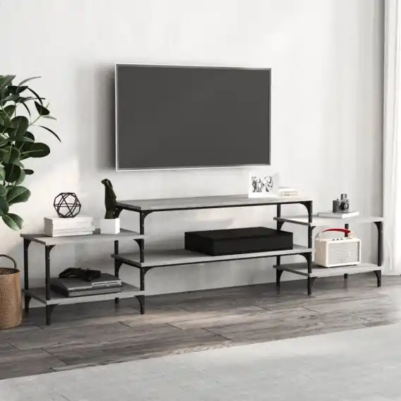 Nowość Szafka pod TV, szary dąb sonoma, 197x35x52 cm Lumarko! - Hurtownia wielobranżowa Lumarko