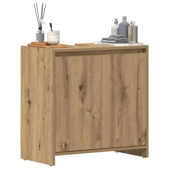 Zamów teraz Szafka pod umywalkę, dąb artisan, 60x33x60 cm Lumarko! - Hurtownia wielobranżowa Lumarko