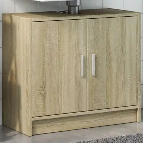 Szybka dostawa Szafka pod umywalkę, kolor dąb sonoma, 63x29x55 cm Lumarko! - Hurtownia wielobranżowa Lumarko