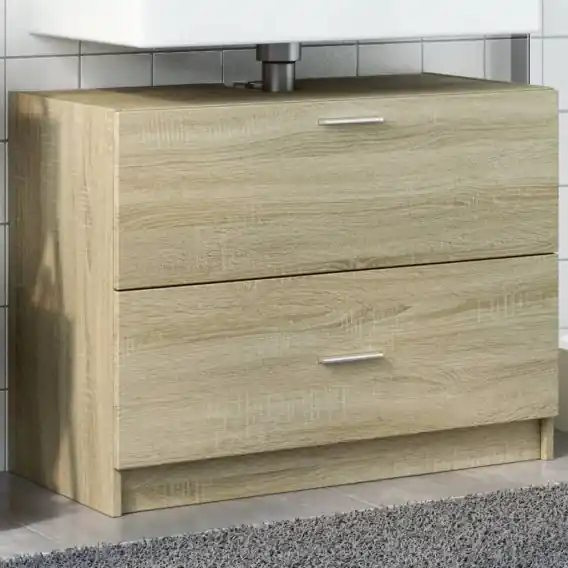 Szafka pod umywalkę, kolor dąb sonoma, 78x37x59 cm Lumarko! - Hurtownia wielobranżowa Lumarko Tylko dziś