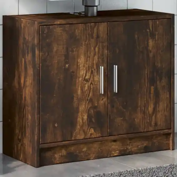 Taniej Szafka pod umywalkę, przydymiony dąb, 63x29x55 cm Lumarko! - Hurtownia wielobranżowa Lumarko
