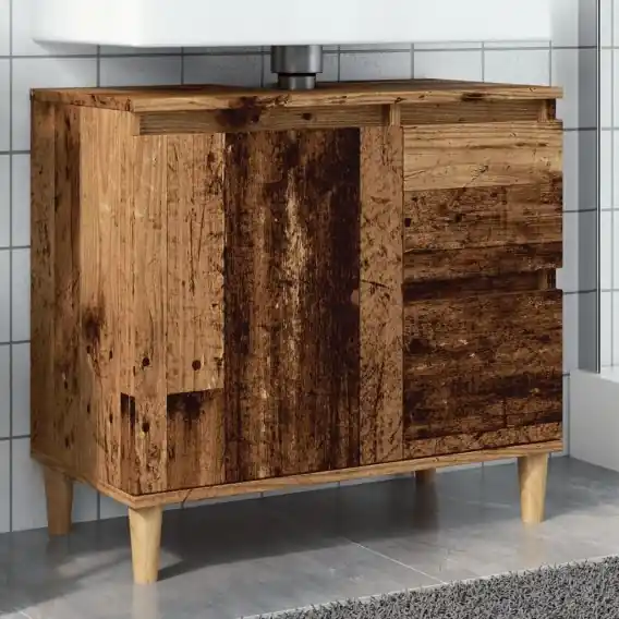Szafka pod umywalkę, stare drewno, 65x33x60 cm Lumarko! - Hurtownia wielobranżowa Lumarko Promocja