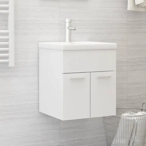 Szafka pod umywalkę biała 41x38,5x46 cm materiał drewnopochodny Lumarko! - Hurtownia wielobranżowa Lumarko Oferta