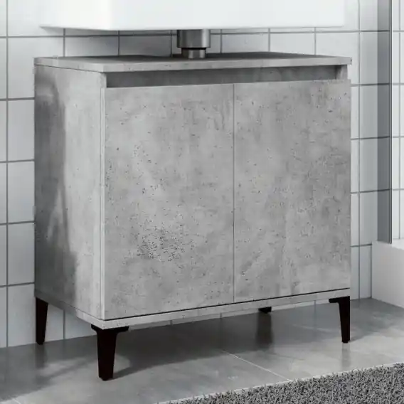 Sprawdź teraz Szafka pod umywalkę, szarość betonu, 58x33x60 cm Lumarko! - Hurtownia wielobranżowa Lumarko