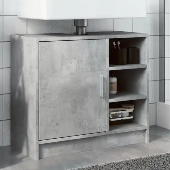 Wysoka jakość Szafka pod umywalkę, szarość betonu, 63x29x55 cm Lumarko! - Hurtownia wielobranżowa Lumarko