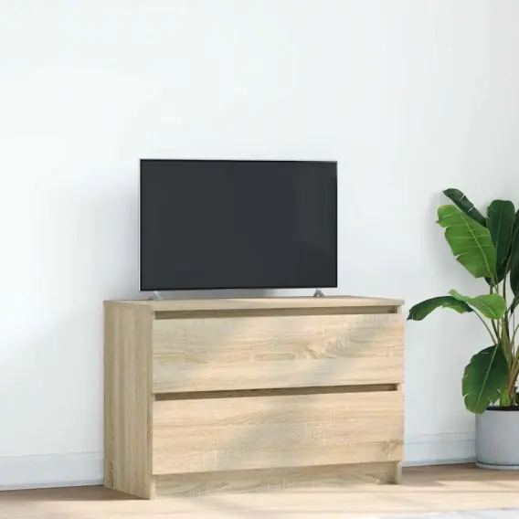 Szafka RTV Sonoma Oak 80x35x54 cm Drewno klejone Lumarko! Lumarko! - Hurtownia wielobranżowa Lumarko Kup teraz