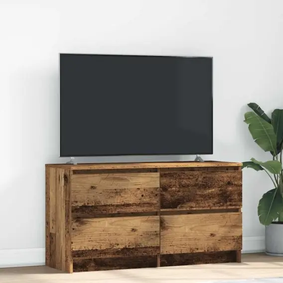 Szafka RTV Stare drewno 100x35x54 cm Drewno klejone Lumarko! - Hurtownia wielobranżowa Lumarko Oferta