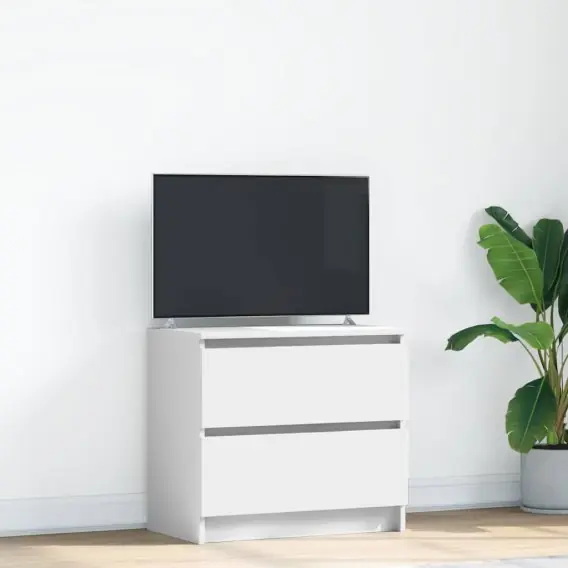 Premium Szafka RTV Biała 60x35x54 cm Drewno klejone Lumarko! Lumarko! - Hurtownia wielobranżowa Lumarko