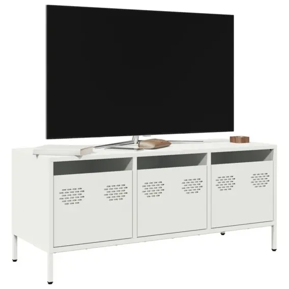 Bestseller Szafka RTV, biała, 101,5x39x43,5 cm, stal walcowana na zimno Lumarko! - Hurtownia wielobranżowa Lumarko