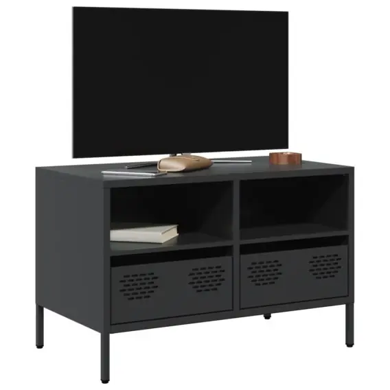Szafka RTV, czarna, 68x39x43,5 cm, stal walcowana na zimno Lumarko! - Hurtownia wielobranżowa Lumarko Nie przegap