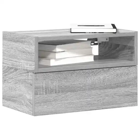 Dodaj do koszyka Wiszące szafki nocne, 2 szt., szary dąb sonoma, 45x26x28,5 cm Lumarko! - Hurtownia wielobranżowa Lumarko