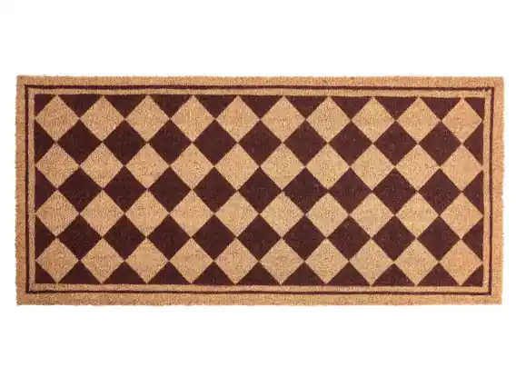 Wycieraczka CARDONA Beżowy/ brązowy 55 x 120 cm Włókno kokosowe - Hurtownia wielobranżowa Lumarko Ostatnie sztuki