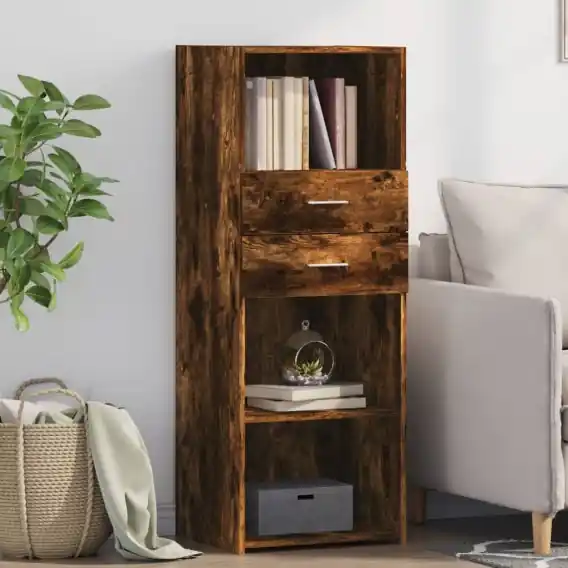 Oferta limitowana Wysoka szafka, przydymiony dąb, 45x42,5x124 cm Lumarko! - Hurtownia wielobranżowa Lumarko