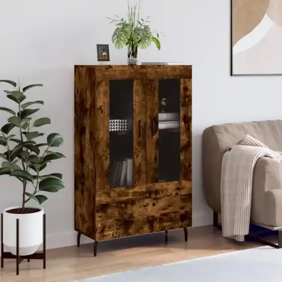 Wysoka szafka, przydymiony dąb, 69,5x31x115 cm Lumarko! - Hurtownia wielobranżowa Lumarko Sprawdź teraz