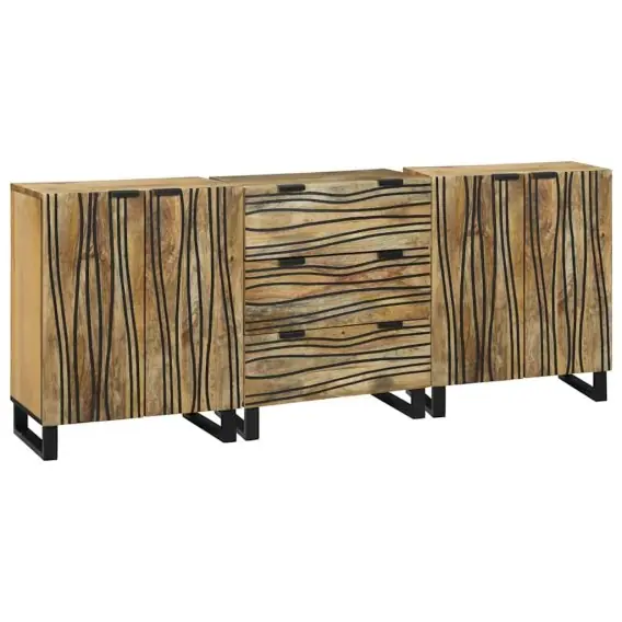 Oferta limitowana Zestaw mebli łazienkowych 3 pcs Brązowy 180 x 33 x 75 cm Lumarko! - Hurtownia wielobranżowa Lumarko