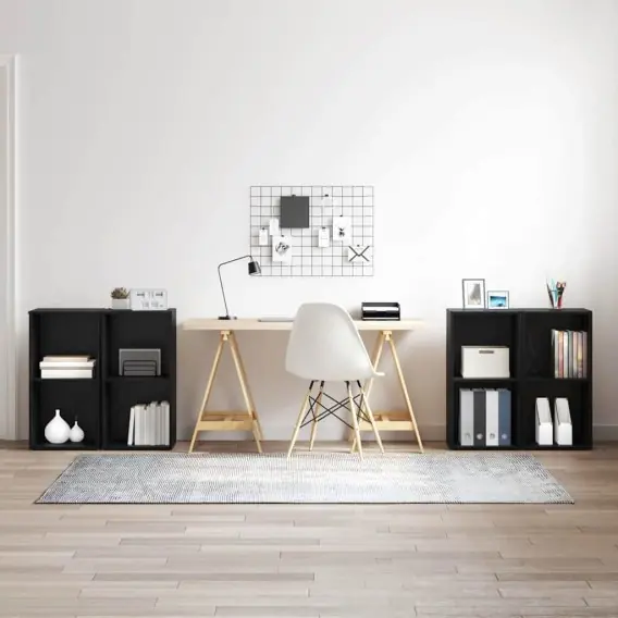 Zestaw szafek RTV 4 pcs Czarny dąb 37 x 35 x 72 cm Lumarko! - Hurtownia wielobranżowa Lumarko Kup teraz