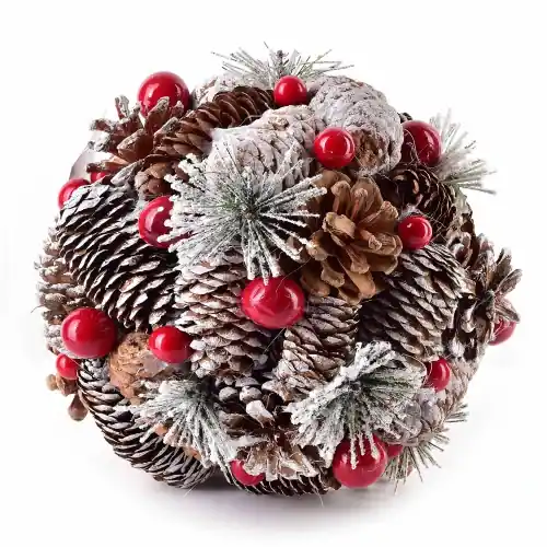 Wyprzedaż Dekoracja kula do zawieszenia 18cm SANTA LILA