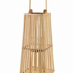 Cena promocyjna Lampion 26,5xh57cm LUCIE NATURAL