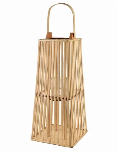 Cena promocyjna Lampion 26,5xh57cm LUCIE NATURAL