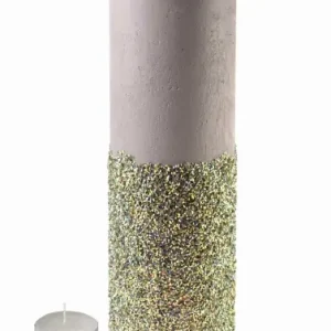 Świeca lampion walec 120x360 DIAMENT LEN MULTI Łatwy zwrot