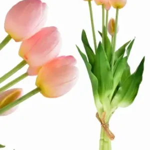 Kwiat sztuczny bukiet 5 Tulipanów różowych 40cm VIRIDIS Bezpieczna płatność