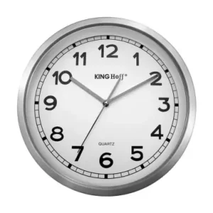 Tylko do końca tygodnia Zegar ścienny stalowy 34cm MECHANIZM PŁYNĄCY
